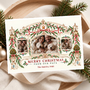 Cartão De Festividades Feliz Natal Da Nossa Matilha 3 Fotos