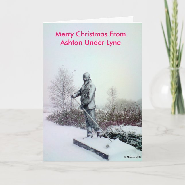 Cartão De Festividades Feliz Natal de Ashton sob Lyne 23 (Frente)