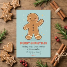Feliz Natal de Biscoito de Gengibre Fofo Sem Foto