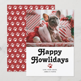 Cartão De Festividades Feliz Natal de Cachorro de Pet