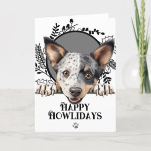 Cartão De Festividades Feliz Natal de Cachorro Estúpido Australiano