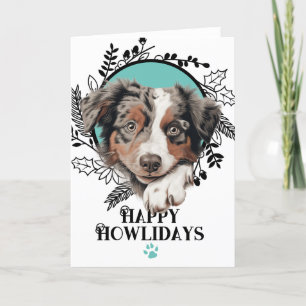 Cartão De Festividades Feliz Natal de Gado Australiano