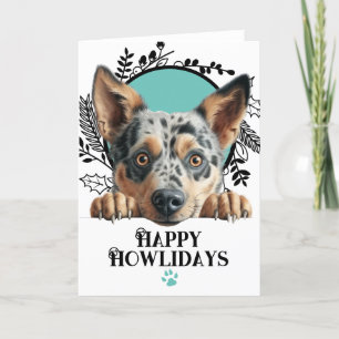 Cartão De Festividades Feliz Natal de Gado Australiano