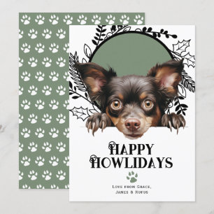 Cartão De Festividades Feliz Natal de Mudi Dog