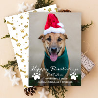 Feliz Natal de Pawlidays Pet Dog Puppy