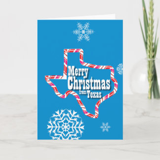 Cartão De Festividades Feliz Natal de Texas