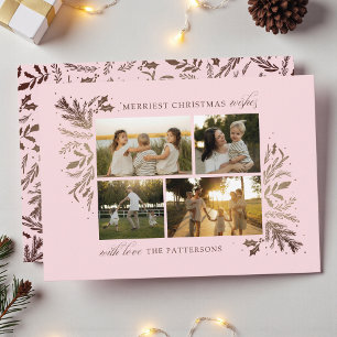Cartão De Festividades Feliz Natal Deseja 4 Fotografia Floral Botânica