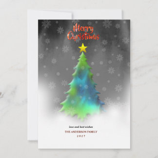 Cartão De Festividades Feliz Natal Desejando Saudações