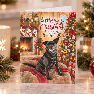 Cartão De Festividades Feliz Natal do Meu Cachorro para o Seu