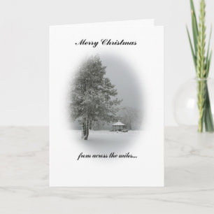 Cartão De Festividades Feliz Natal do outro lado das milhas