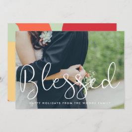 Cartão De Festividades Feliz Natal do Script Whimsical