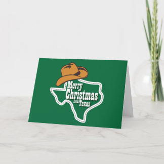 Cartão De Festividades Feliz Natal do Texas
