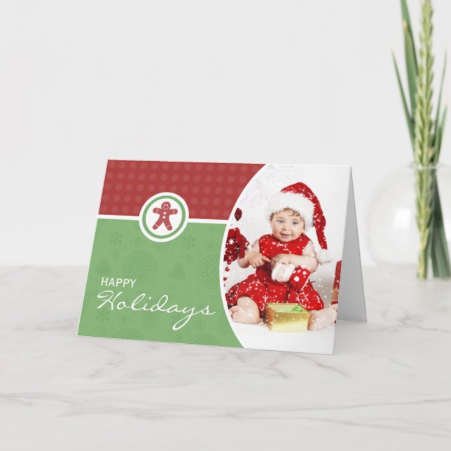 Cartão De Festividades Feliz Natal dobrado (Frente)