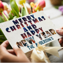 Feliz Natal e Colagem de Felizes anos novos