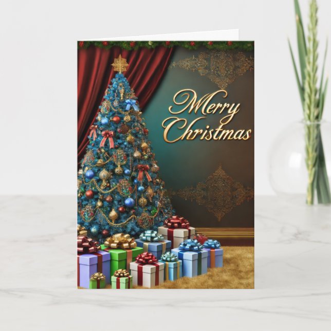 Cartão De Festividades Feliz Natal e Feliz ano novo (Frente)