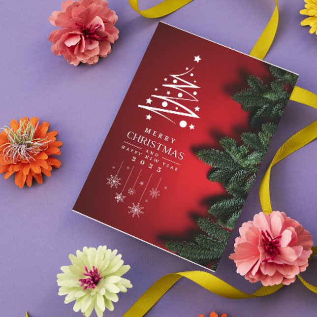 Cartão De Festividades Feliz Natal e Feliz ano novo (Criador carregado)