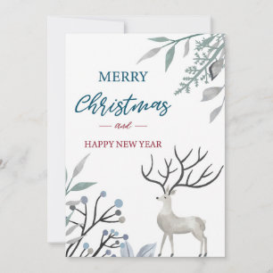 Cartão De Festividades Feliz Natal e Feliz ano novo