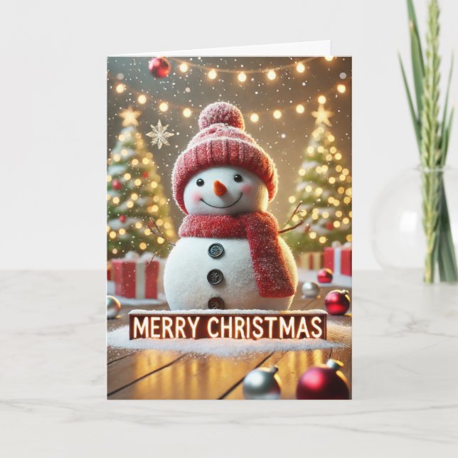 Cartão De Festividades Feliz Natal e Feliz ano novo (Frente)