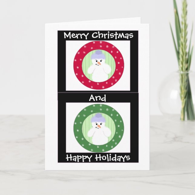 Cartão De Festividades Feliz Natal e feriados (Frente)