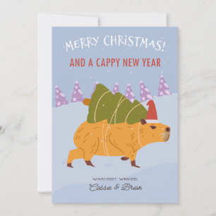 Cartão De Festividades "Feliz Natal e um Ano Novo Cappy"