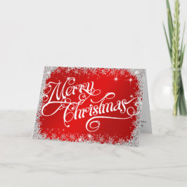 Cartão De Festividades Feliz Natal Elegante e Brilhante e PERSONALIZADO