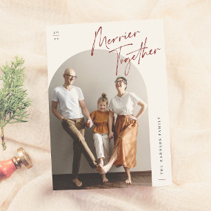 Cartão De Festividades Feliz Natal em Arch
