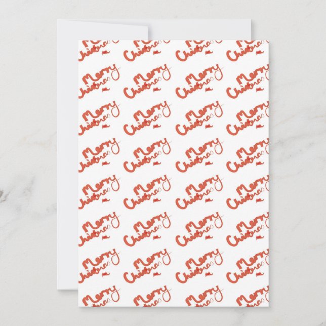 Cartão De Festividades Feliz Natal em Quebra-cabeça de pintura/serra (Frente)