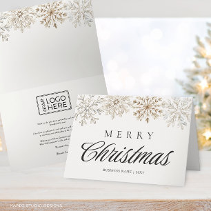 Cartão De Festividades Feliz Natal Empresarial Sem Foto