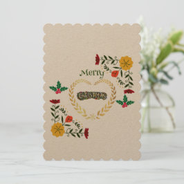 Cartão De Festividades Feliz Natal Estilo Natal Tendência 