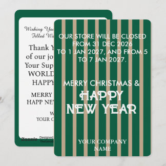 CARTÃO DE FESTIVIDADES FELIZ NATAL ESTILOSO MODERNO PERSONALIZADO NEGÓCIO
