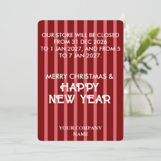 CARTÃO DE FESTIVIDADES FELIZ NATAL ESTILOSO MODERNO PERSONALIZADO NEGÓCIO