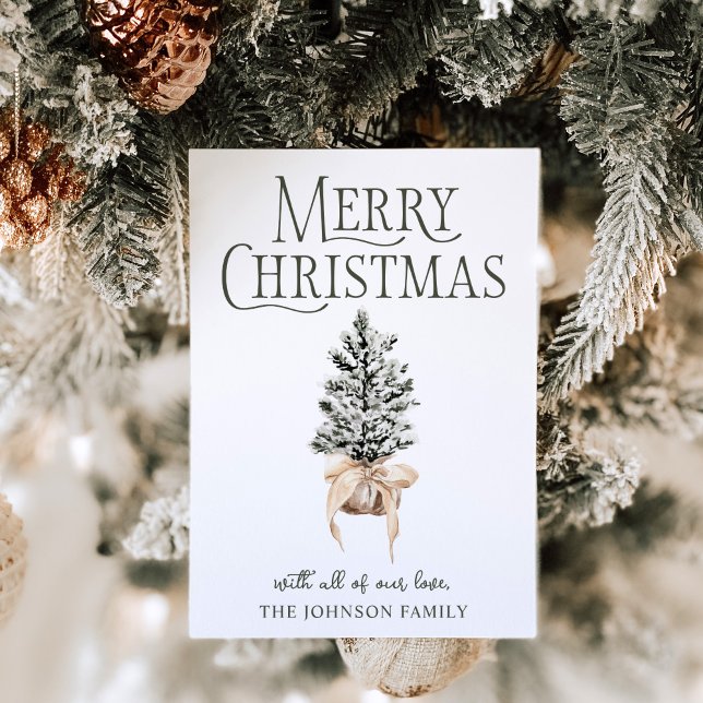 Cartão De Festividades Feliz Natal Farmhouse (Criador carregado)