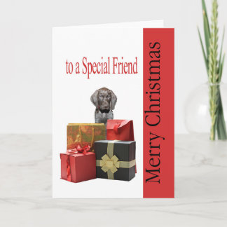 Cartão De Festividades Feliz Natal Feliz Amigo Especial Grizzly