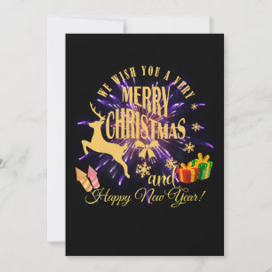 Cartão De Festividades Feliz Natal Feliz Ano Novo
