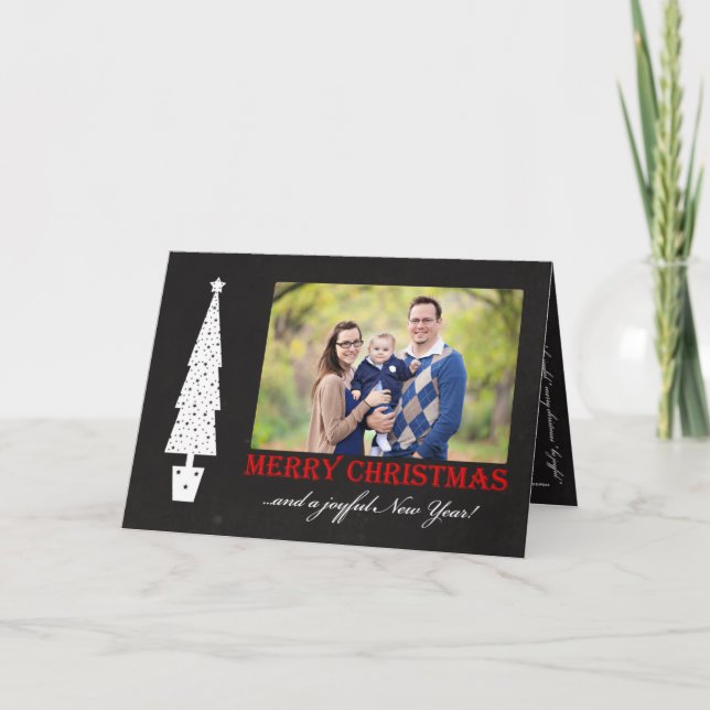 Cartão De Festividades Feliz Natal / Feliz Ano Novo 4 Foto (Frente)