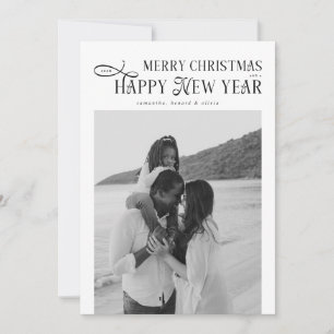 Cartão De Festividades Feliz Natal Feliz Ano Novo Família 4 Fotos