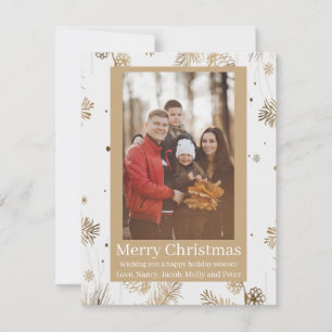 Cartão De Festividades Feliz Natal Feliz Foto Personalizada