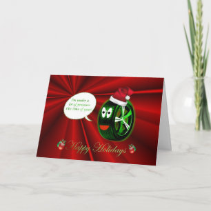 Cartão De Festividades Feliz Natal Feriado, chapéu de Natal