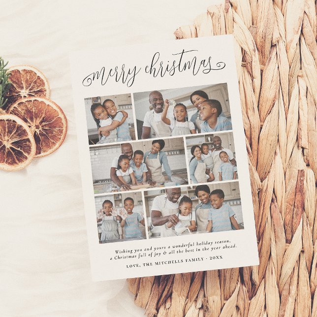 Cartão De Festividades Feliz Natal - Feriado de Colagem Fotográfica 6 (Criador carregado)