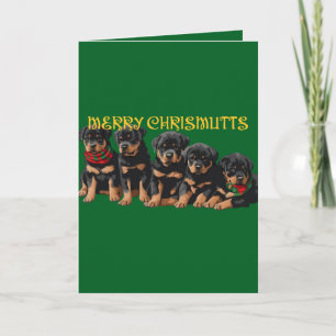Cartão De Festividades Feliz Natal Férias de Cachorrinhos Festivas