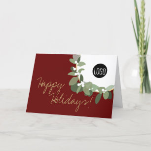 Cartão De Festividades Feliz Natal Férias Férias Férias Feriadas - Logoti