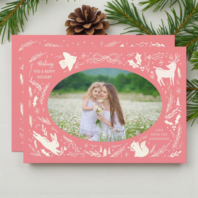 Cartão De Festividades Feliz Natal Férias Foto de Porodle Woodland (Criador carregado)