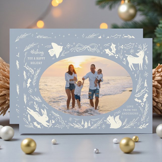 Cartão De Festividades Feliz Natal Férias Foto de Porodle Woodland (Criador carregado)