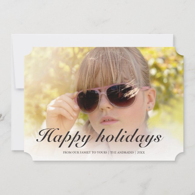 Cartão De Festividades Feliz Natal Férias Modernas Férias Férias Feriadas (Frente)