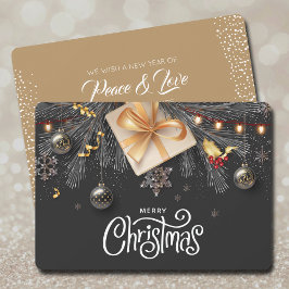 Cartão De Festividades Feliz Natal Flat