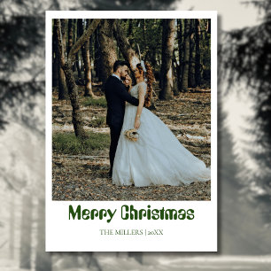 Cartão De Festividades Feliz Natal - Floresta de Fotos Nova Verde