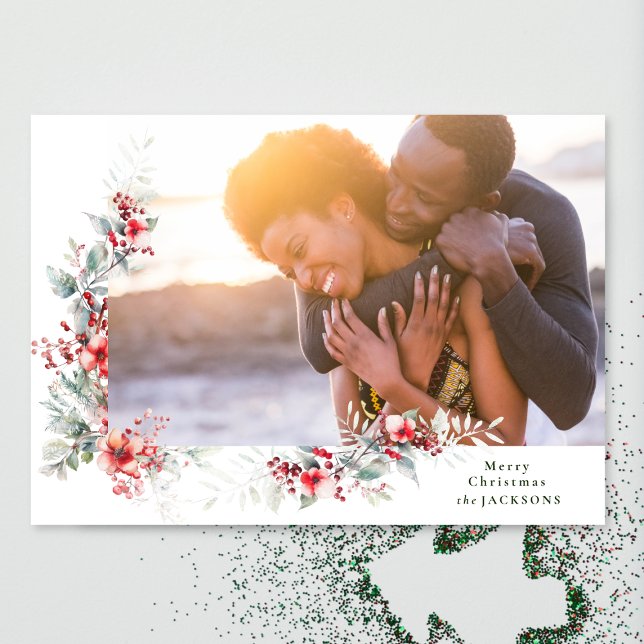 Cartão De Festividades Feliz Natal Foto Botânica de Fora (Criador carregado)