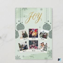 Cartão De Festividades Feliz Natal - Foto da Família