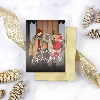 Cartão De Festividades Feliz Natal - Foto da Família