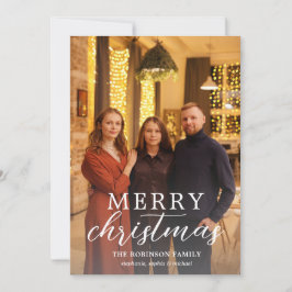 Cartão De Festividades Feliz Natal Foto de Cheio Moderno